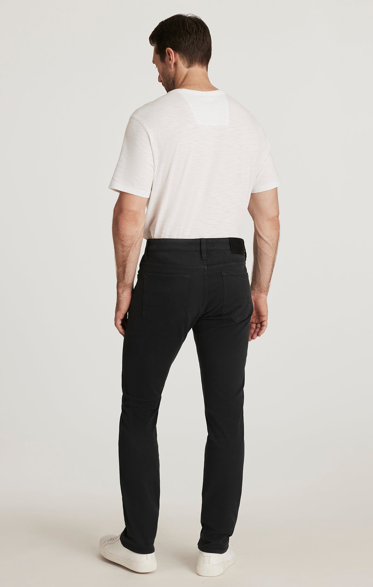 Cool Tapered Leg Pants in Charcoal Diagonal