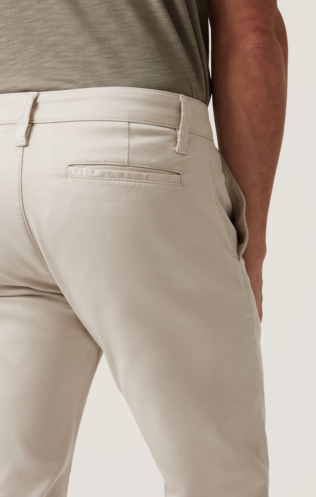 Verona Straight Leg Chino Pants In Tan Coolmax