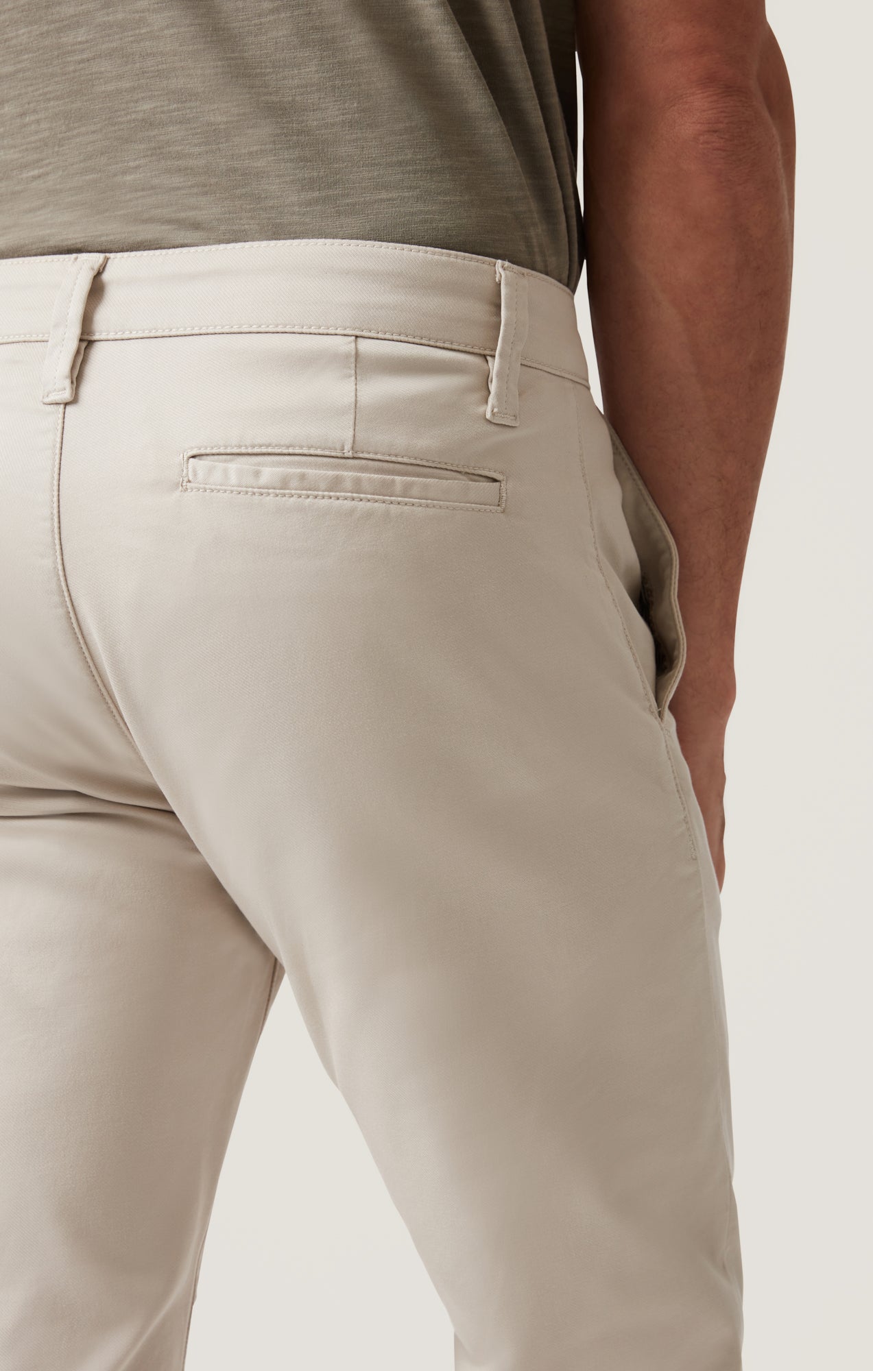 Verona Straight Leg Chino Pants In Tan Coolmax