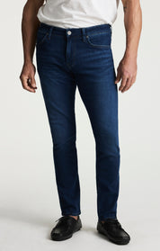 Cool Tapered Leg Jeans in Dark Brushed Organic Ultra
