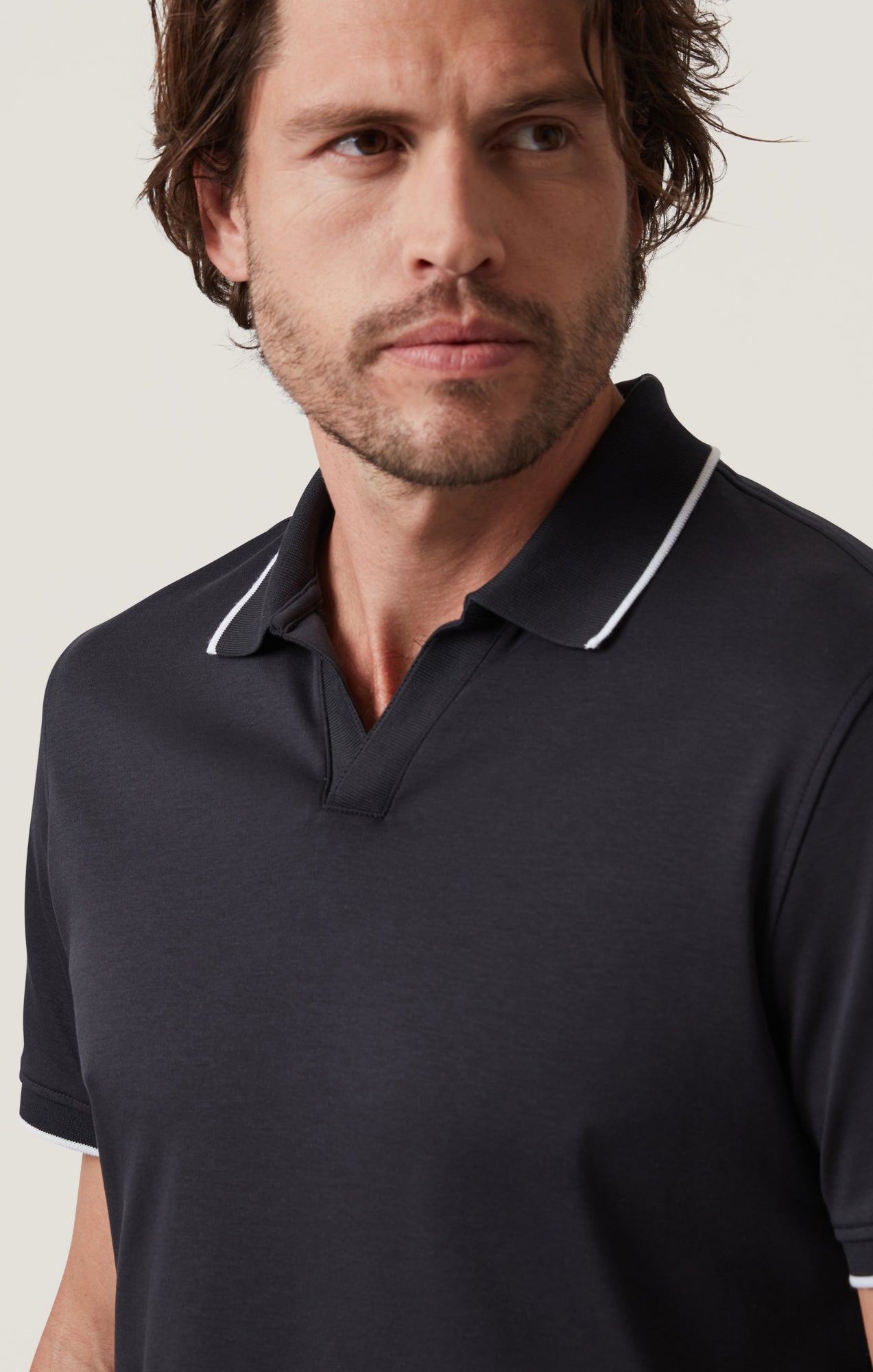 Riviera Polo Shirt in Black