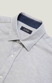 Herringbone Shirt In Grey Melange