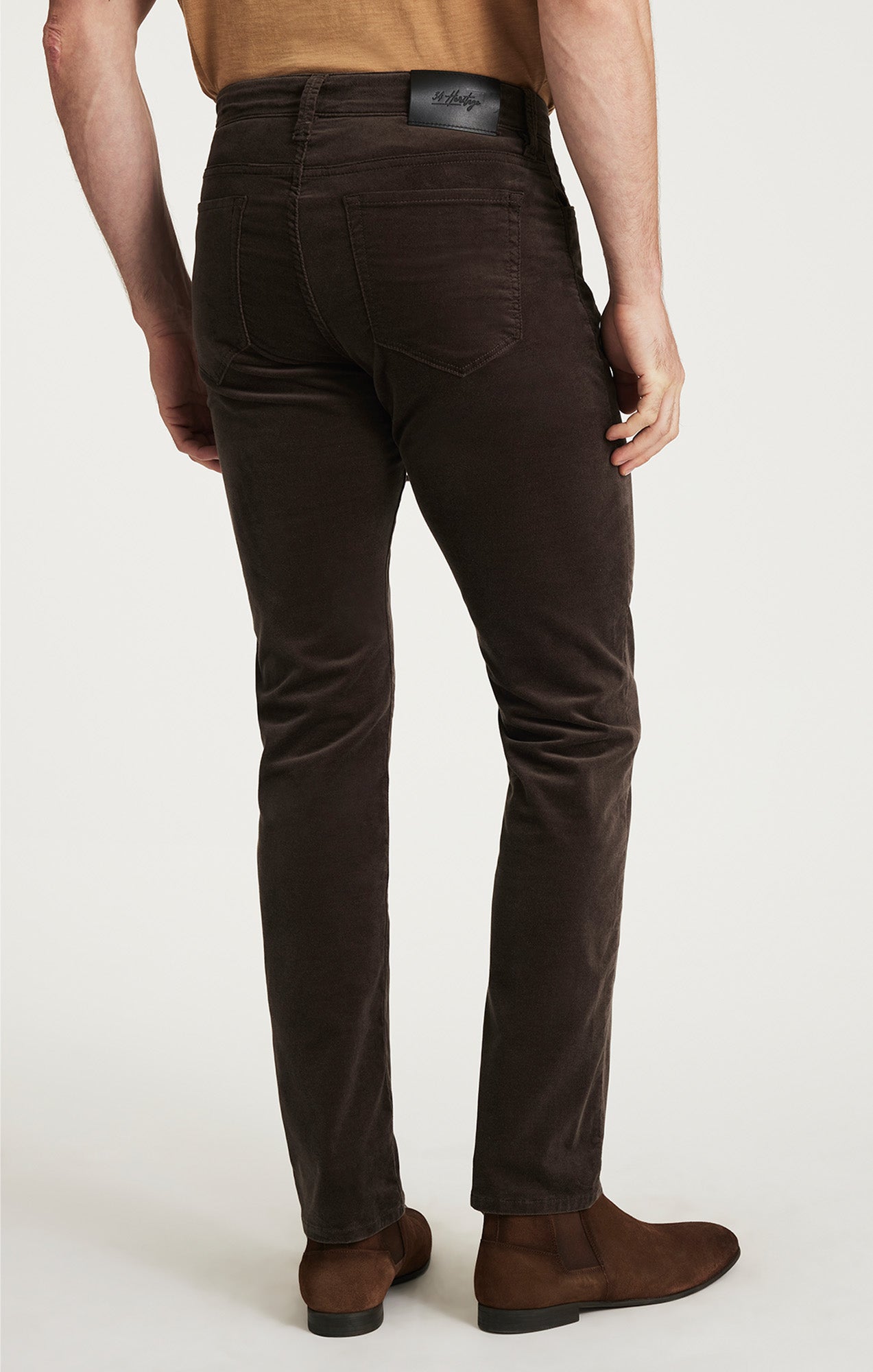 Courage Straight Leg Pants in Brown Moleskin