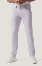 Cool Tapered Leg Pants in Lilac Twill