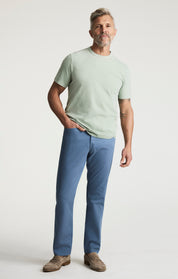 Slub Crew Neck Tshirt In Iceberg Green