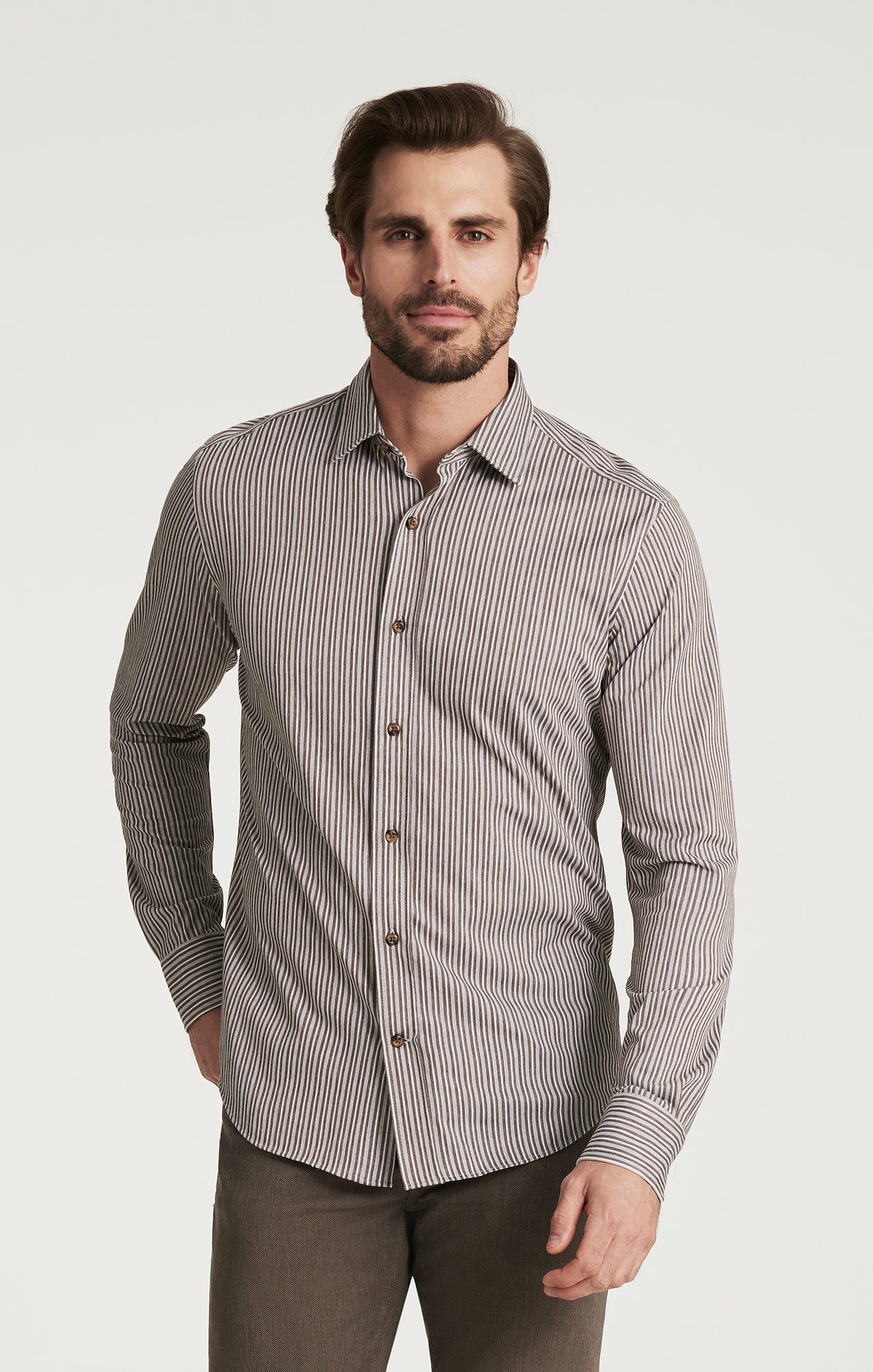 Striped Shirt in Grey