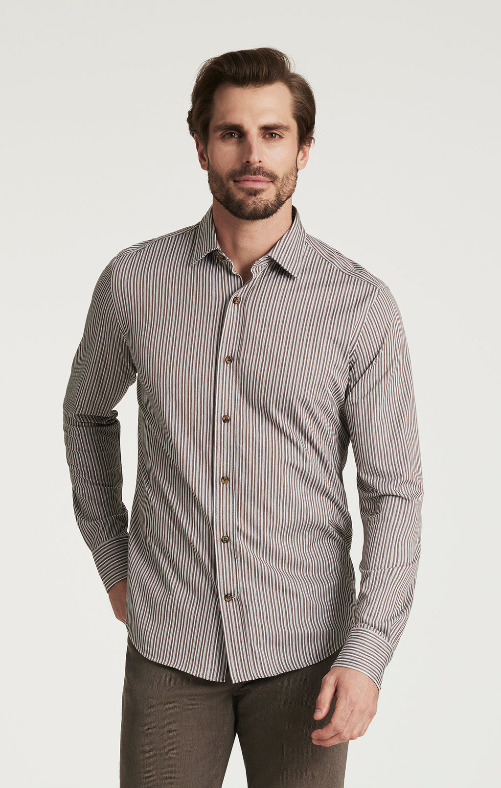 Striped Shirt in Brown