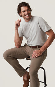 Verona Slim Leg Chinos in Toffee High Flyer