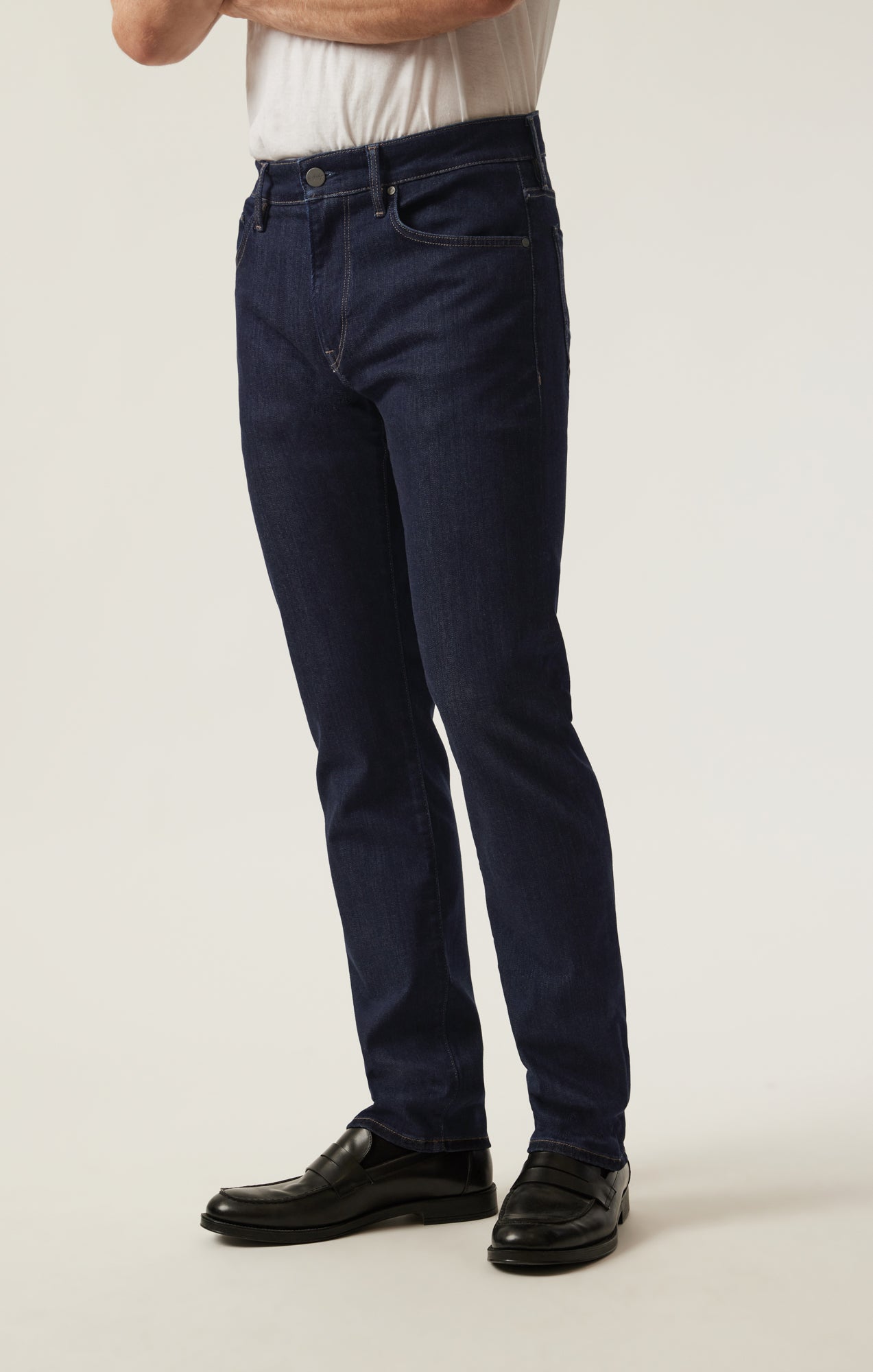 Cool Tapered Leg Pants in Deep Blue Refined