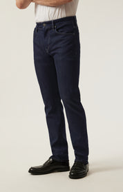 Cool Tapered Leg Pants in Deep Blue Refined