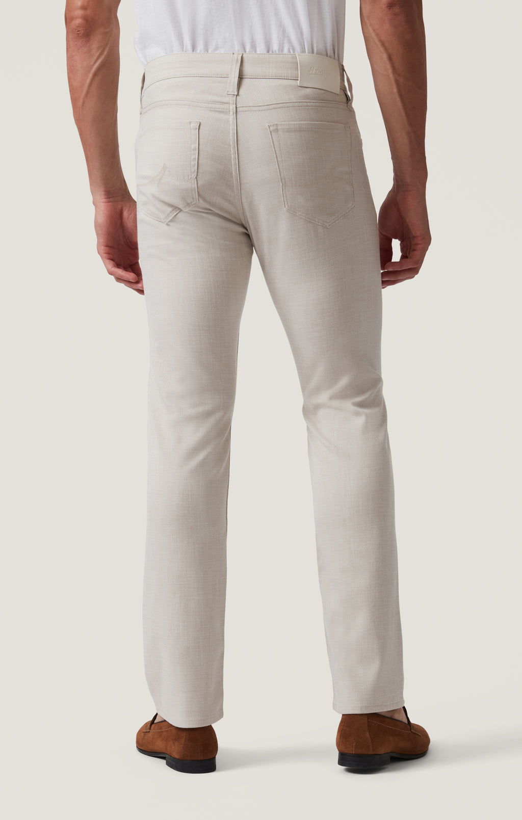 Courage Straight Leg Pants in Cream Cross Twill