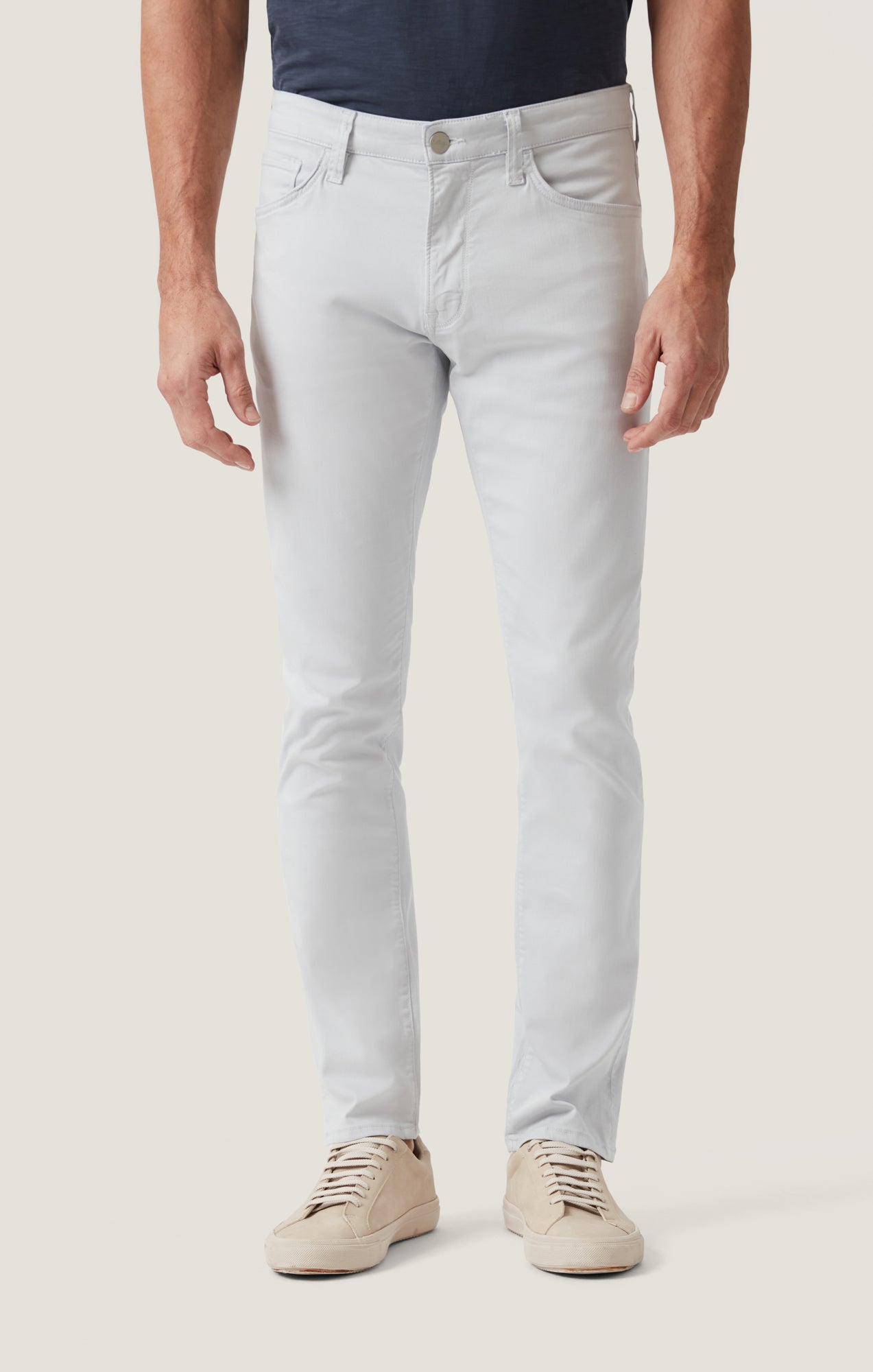 Cool Tapered Leg Pants in Stone Twill