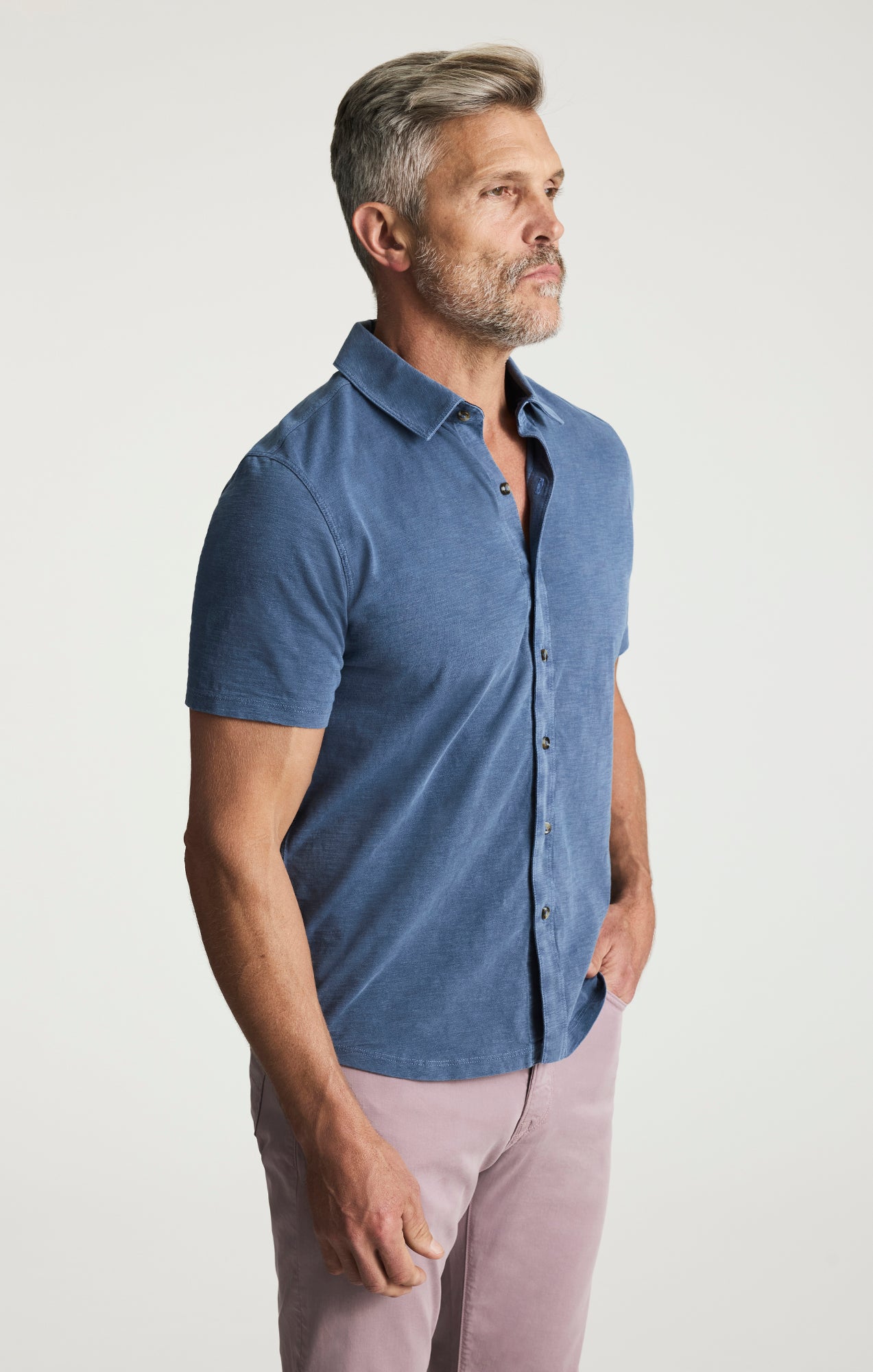 Jersey Shirt In Vintage Indigo