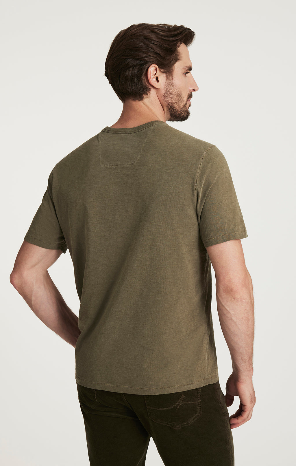 Slub Crew Neck T-Shirt in Kalamata