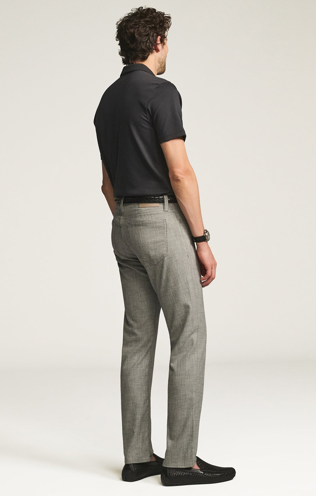 Courage Straight Leg Pants in Grey Cross Twill