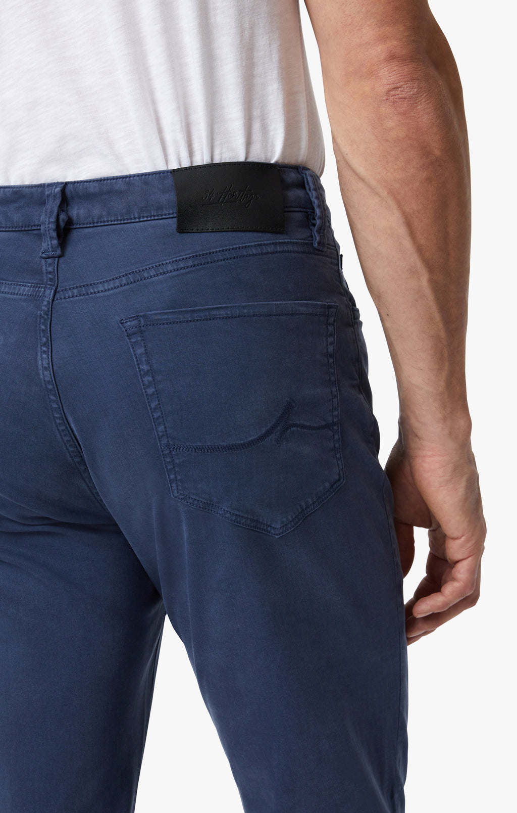 Charisma Relaxed Straight Leg Pants In Dark Denim Twill