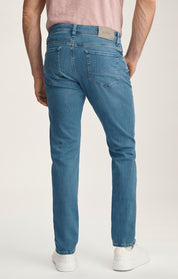 Cool Tapered Leg Jeans In Ocean Brushed Organic Ultra