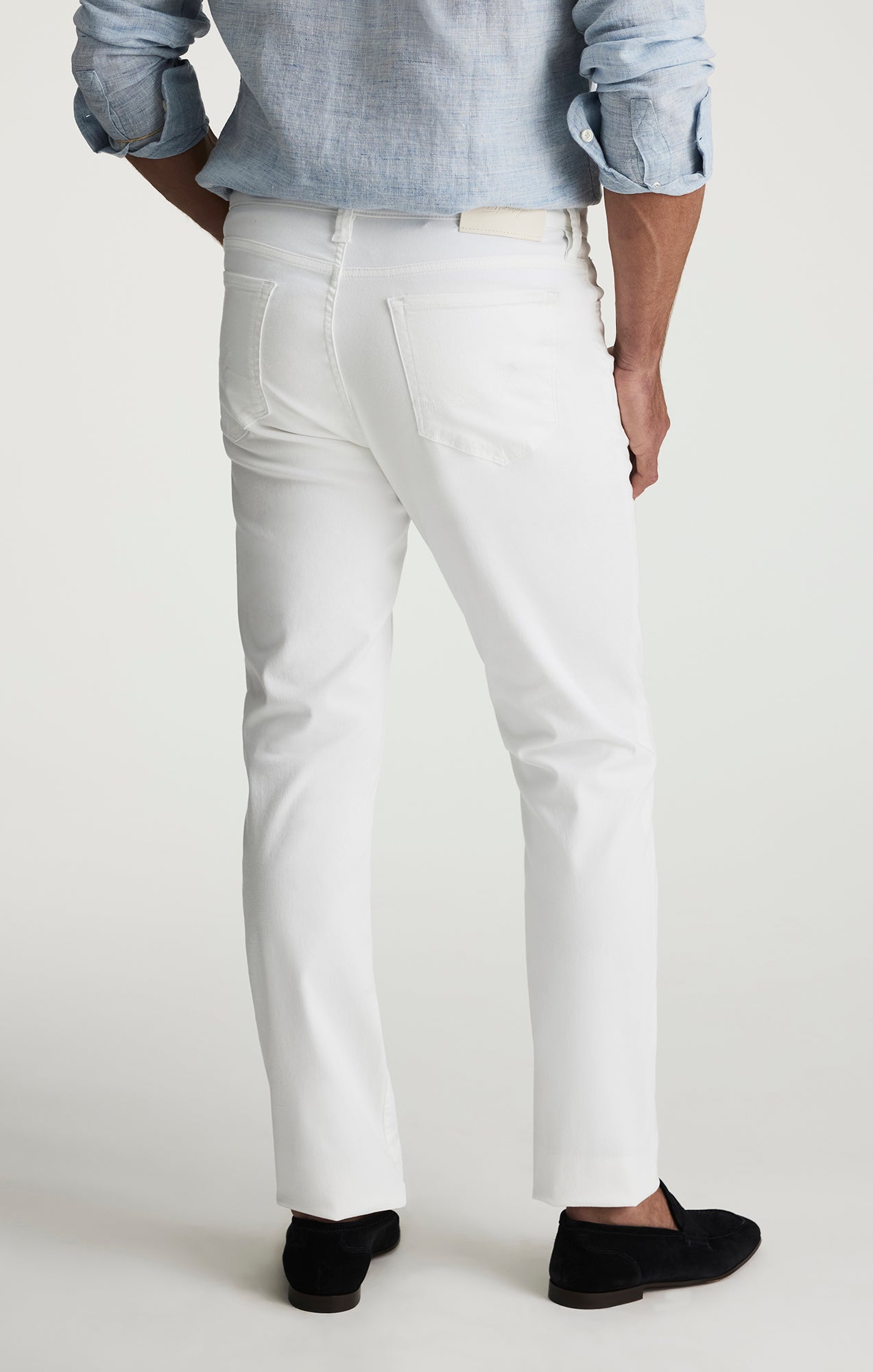 Courage Straight Leg Pants In White Twill