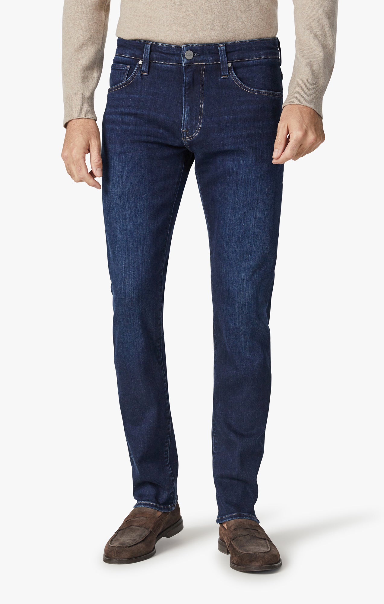 Courage Straight Leg Jeans In Dark Brushed Organic Image 2