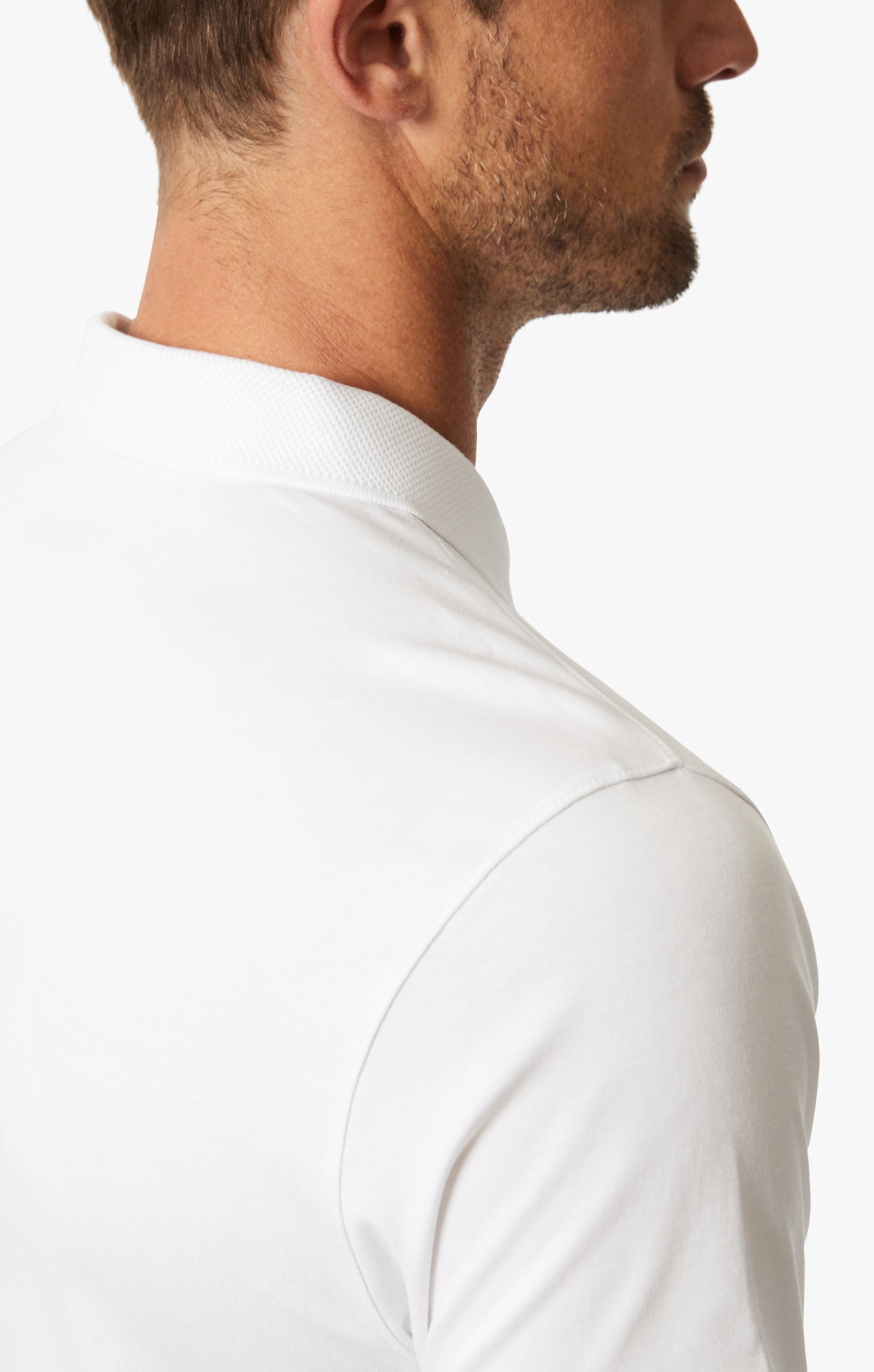 Polo T-Shirt In White Image 5