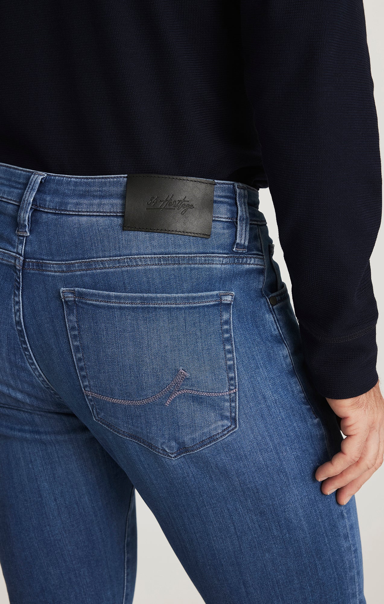 Cool Tapered Leg Jeans in Light Brushed Urban