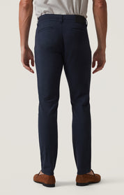 Verona Slim Leg Chino Pants in Night Seersucker Kona