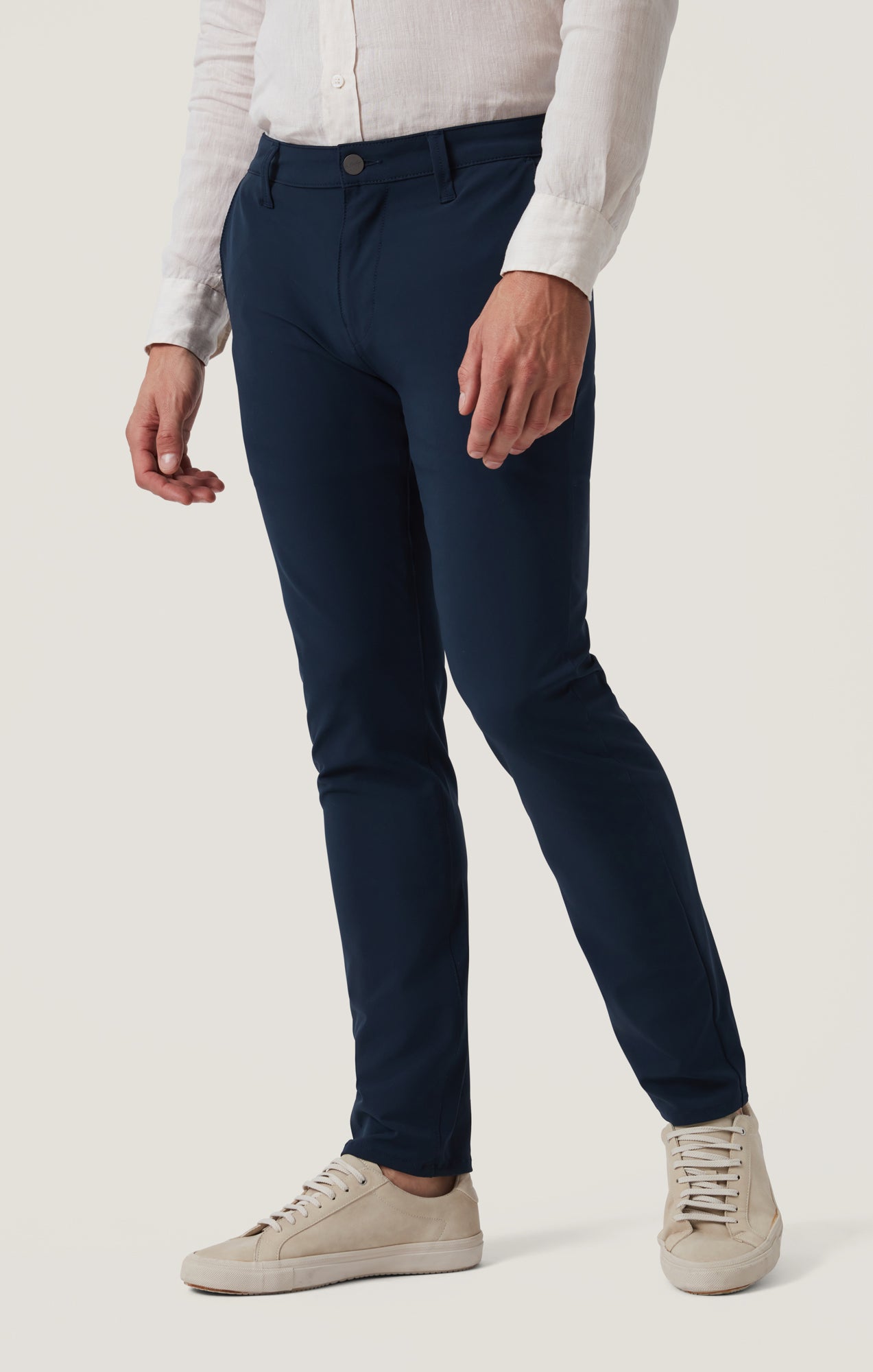 Verona Straight Leg Chino Pants In Navy Commuter Luxe
