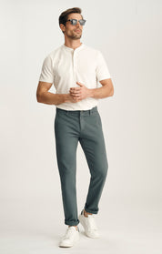 Verona Straight Leg Chino Pants In Slate High Flyer