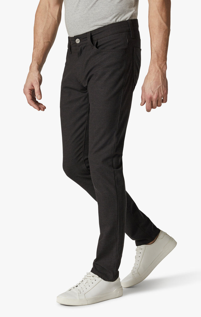 Cool Tapered Leg Pants In Brown Houndstooth