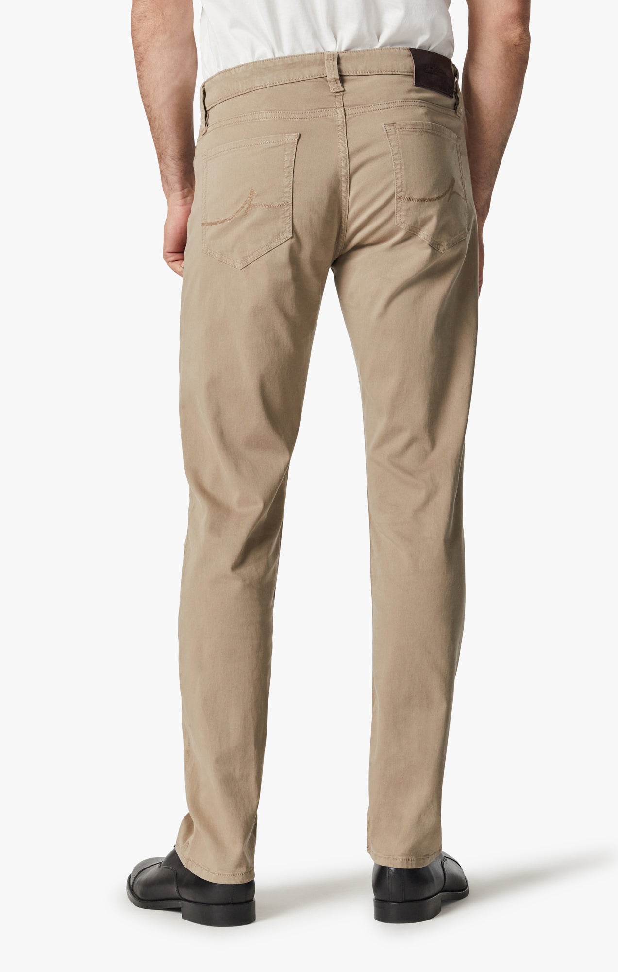 Cool Tapered Leg Pants In Cashew Brushed Twill Image 4