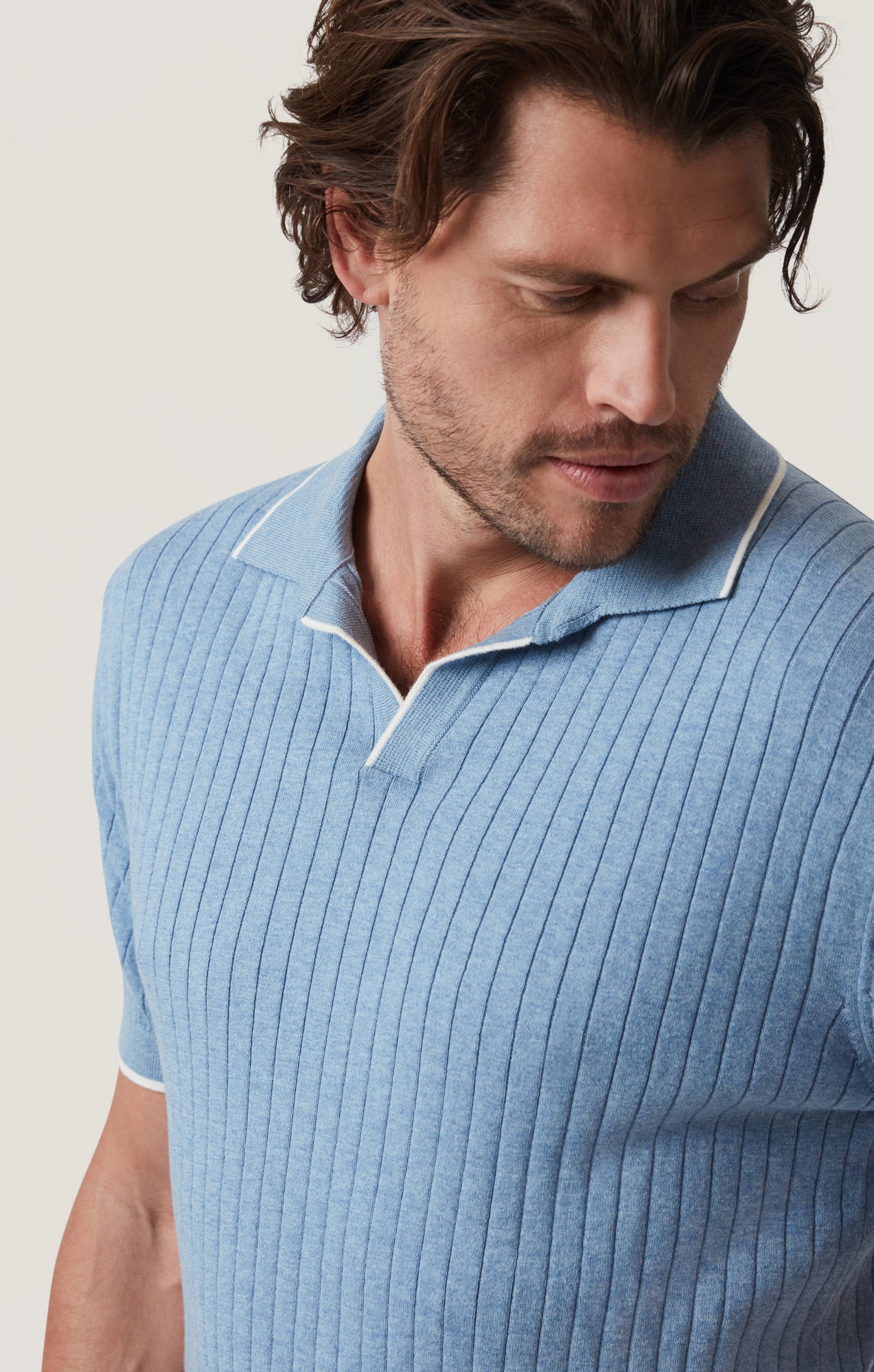 Polo Sweater in Blue