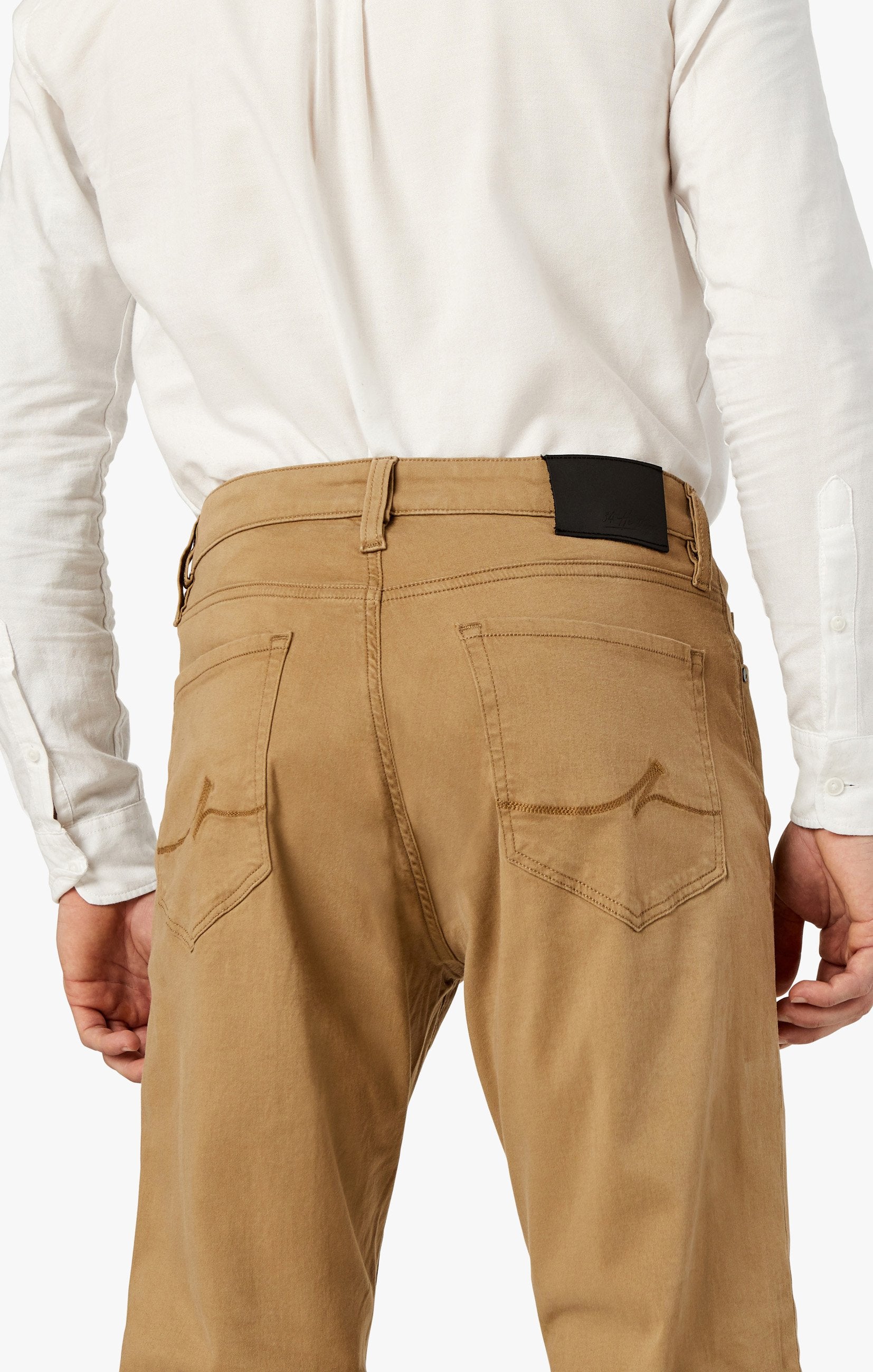Charisma Relaxed Straight Pants In Khaki Twill Image 7