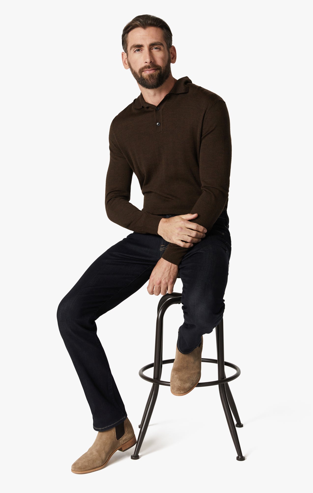 Cool Tapered Leg Jeans In Midnight Refined Image 6