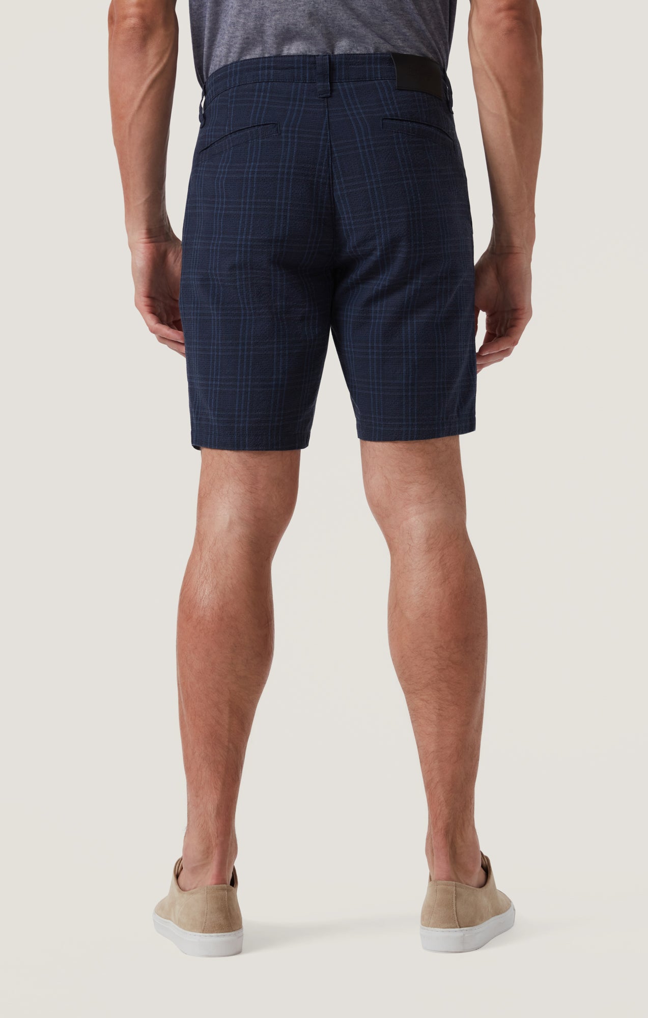 Arizona Shorts in Navy Seersucker Kona