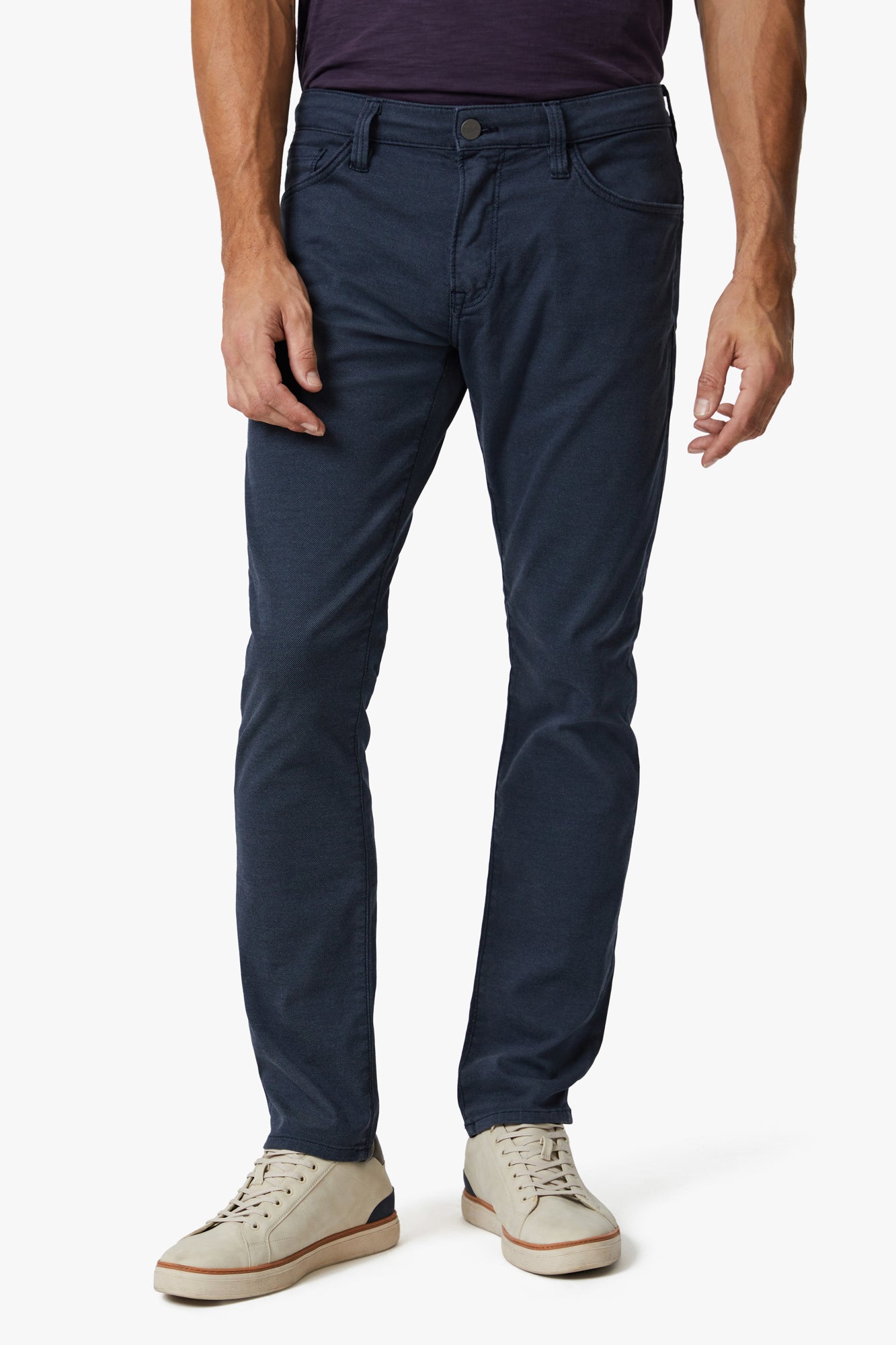 Cool Tapered Leg Pants In Navy CoolMax Image 2
