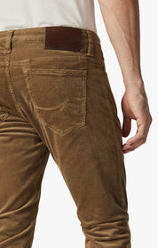 Cool Tapered Leg Pants In Tobacco Cord