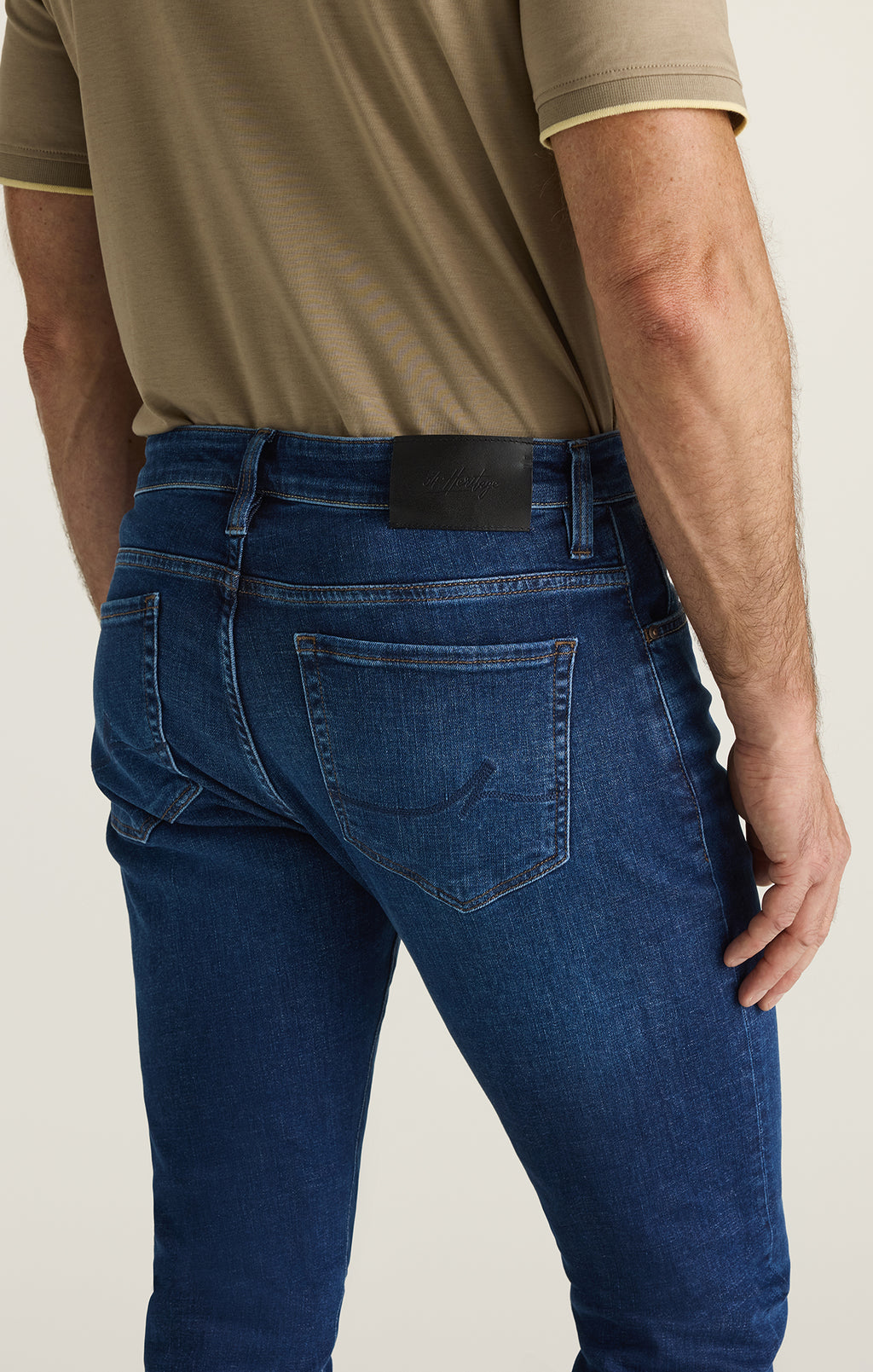 Cool Tapered Leg Jeans in Dark Brushed Vintage