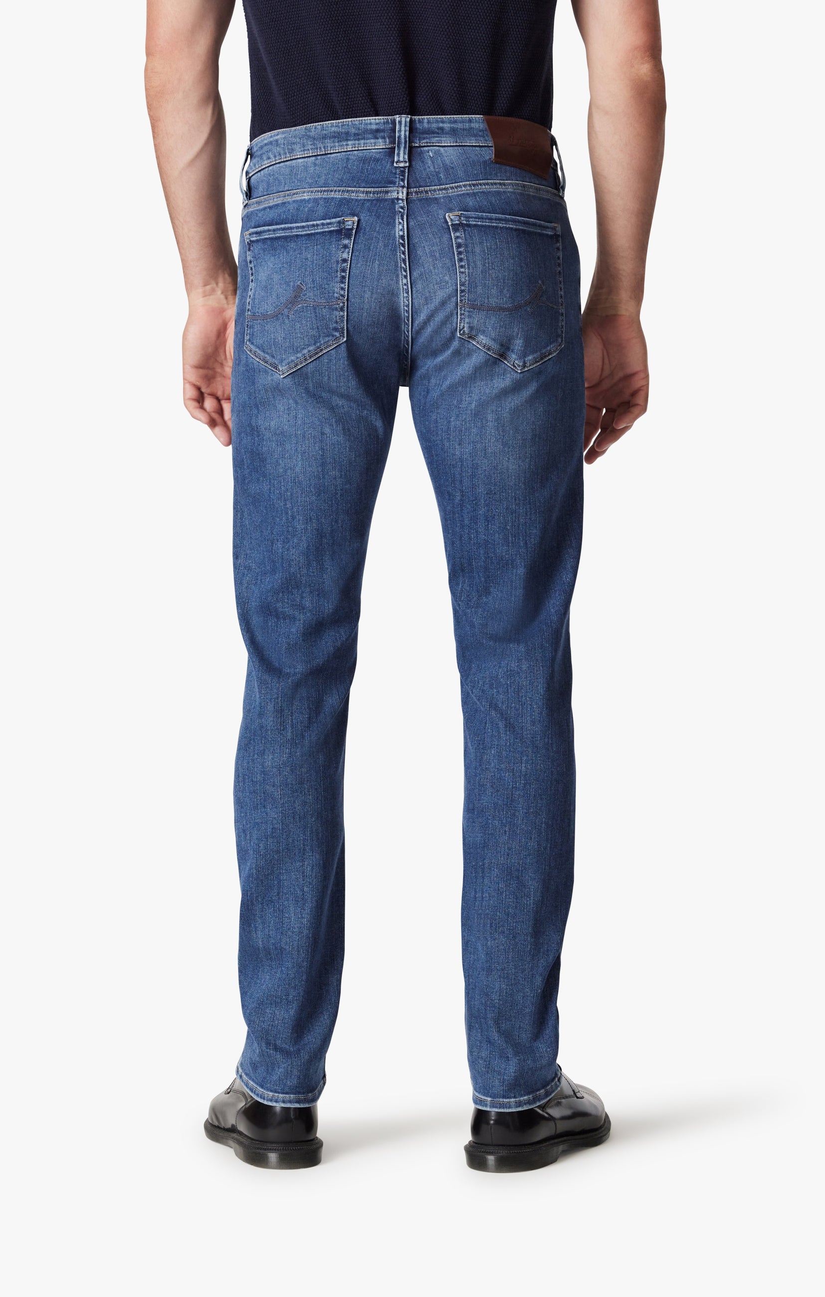 Courage Straight Leg Jeans In Mid Brushed Refined – 34 Heritage Canada