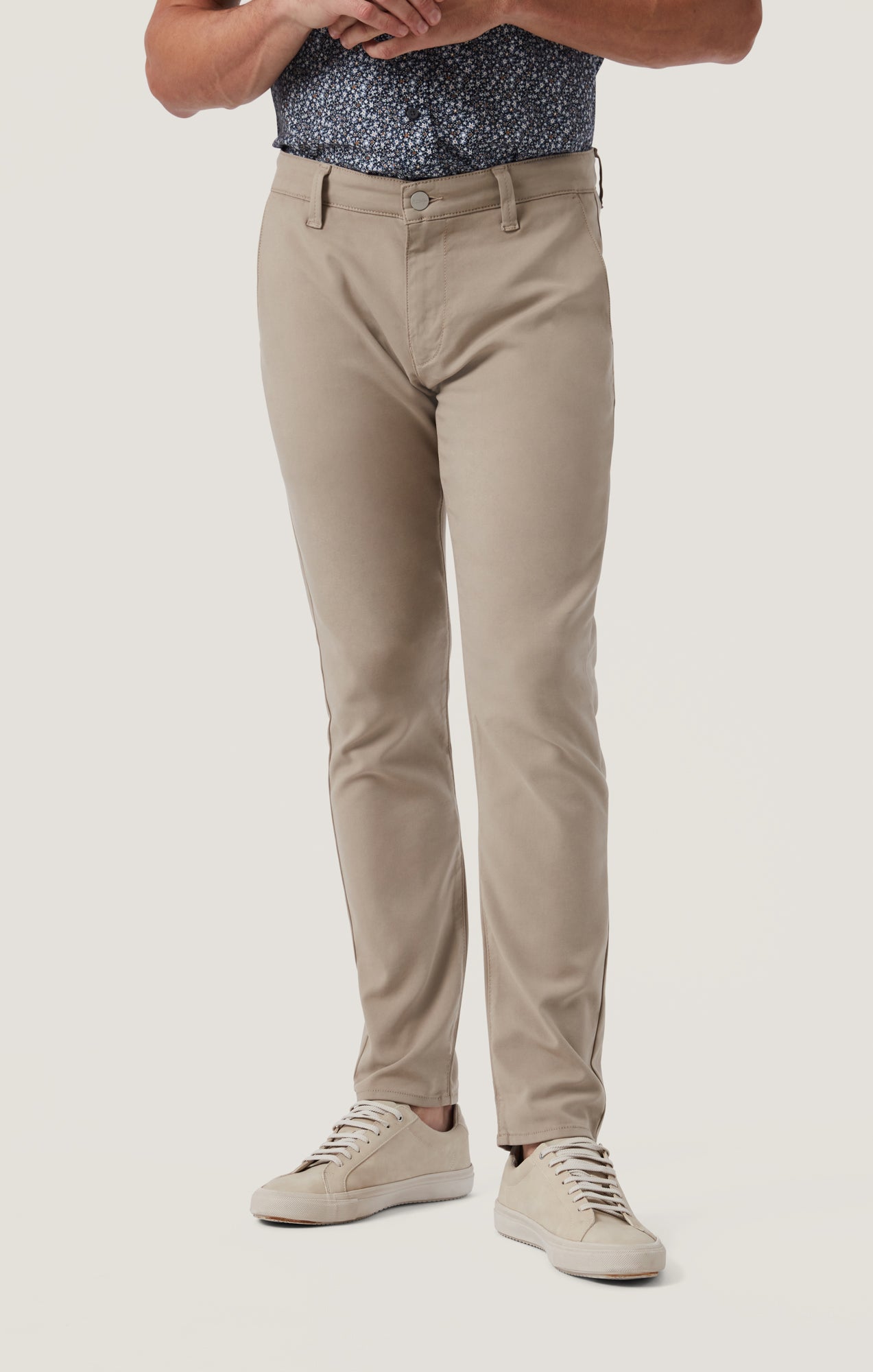 Verona Straight Leg Chino Pants In Fern High Flyer