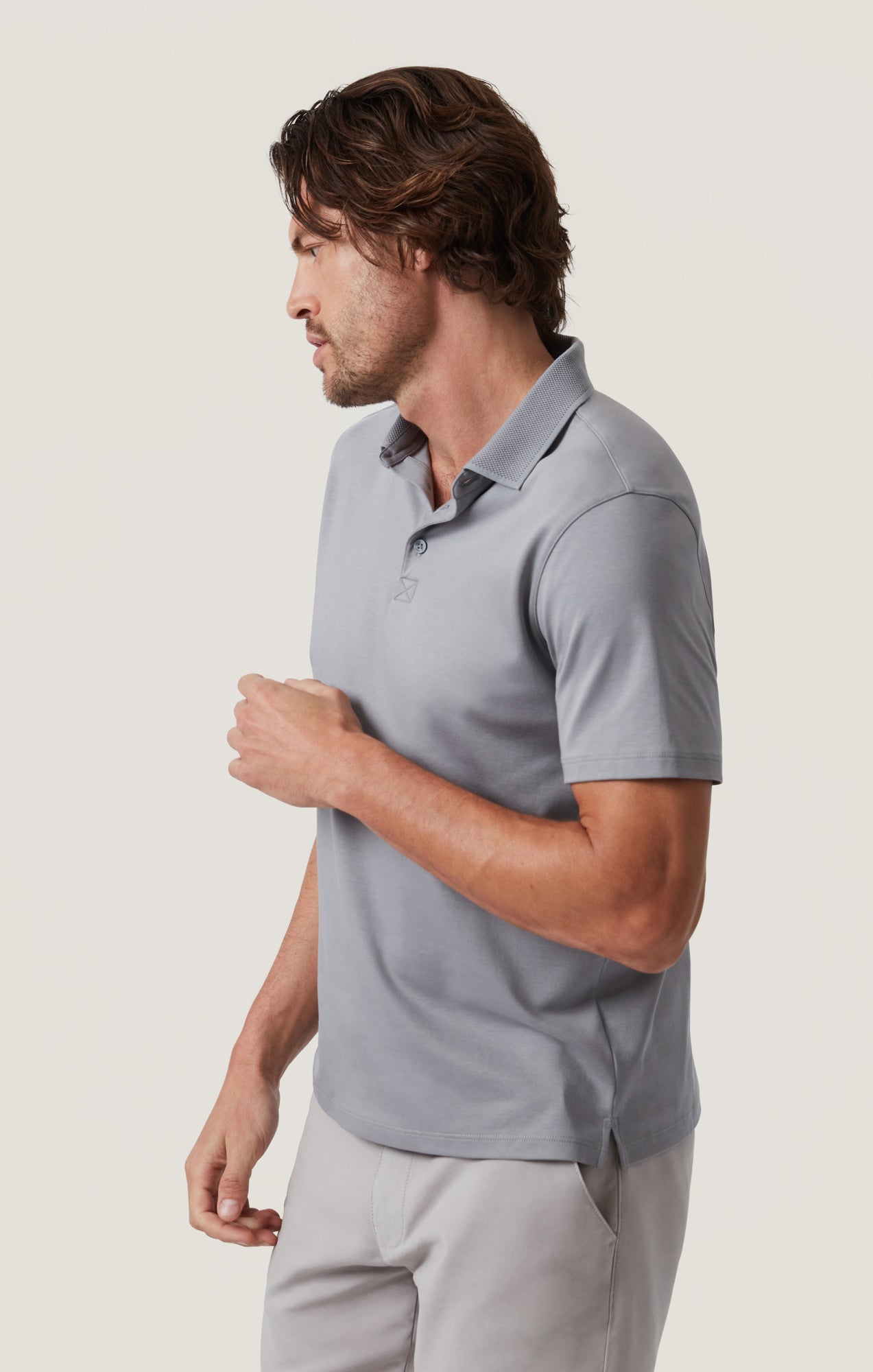 Polo T-Shirt in Monument Grey