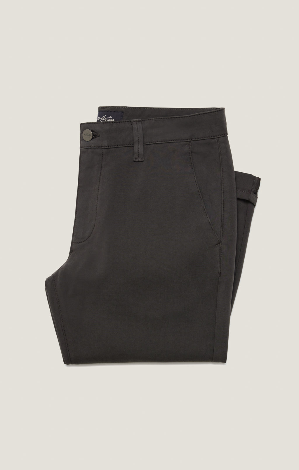 Verona Straight Leg Chino Pants In Dark Grey High Flyer