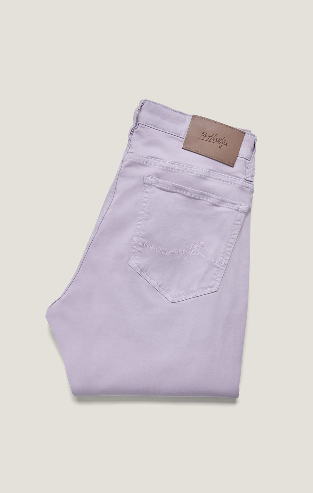 Cool Tapered Pants in Lilac Twill