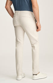 Verona Straight Leg Chino Pants In Oat Honeycomb