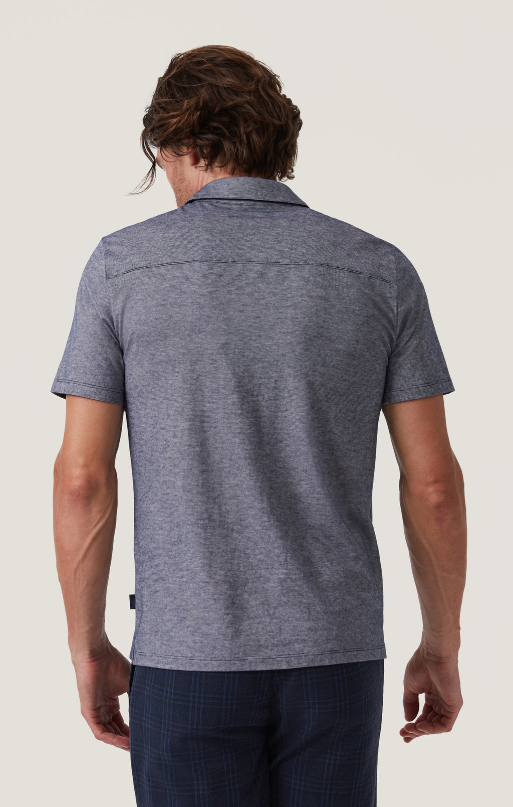 Two Tone Button-Down Shirt in Indigo