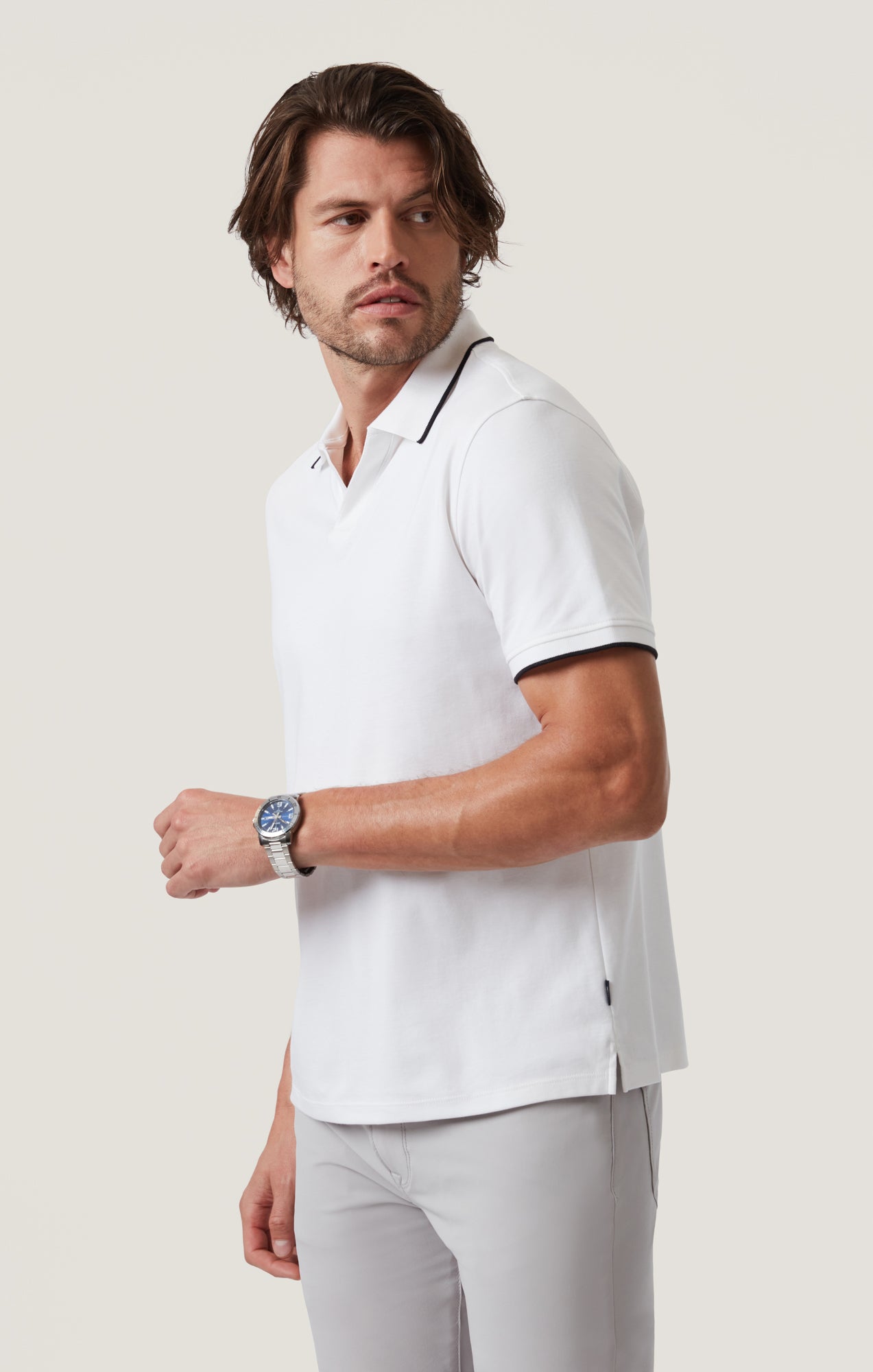 Riviera Polo Shirt in White