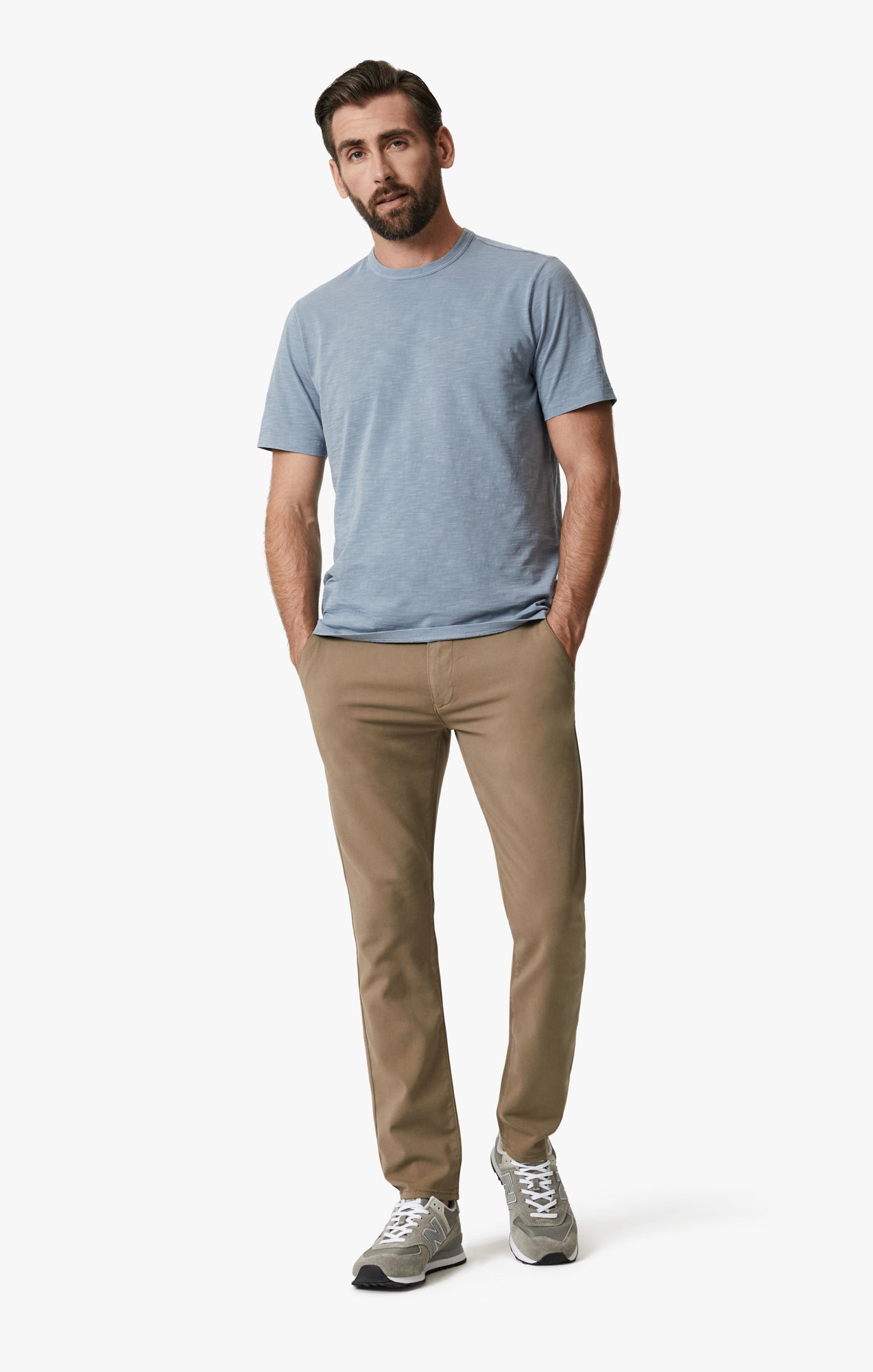 34 Heritage Men's Verona Straight Leg Chino Pants In Walnut High