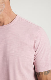 Slub Crew Neck Tshirt In Woodrose