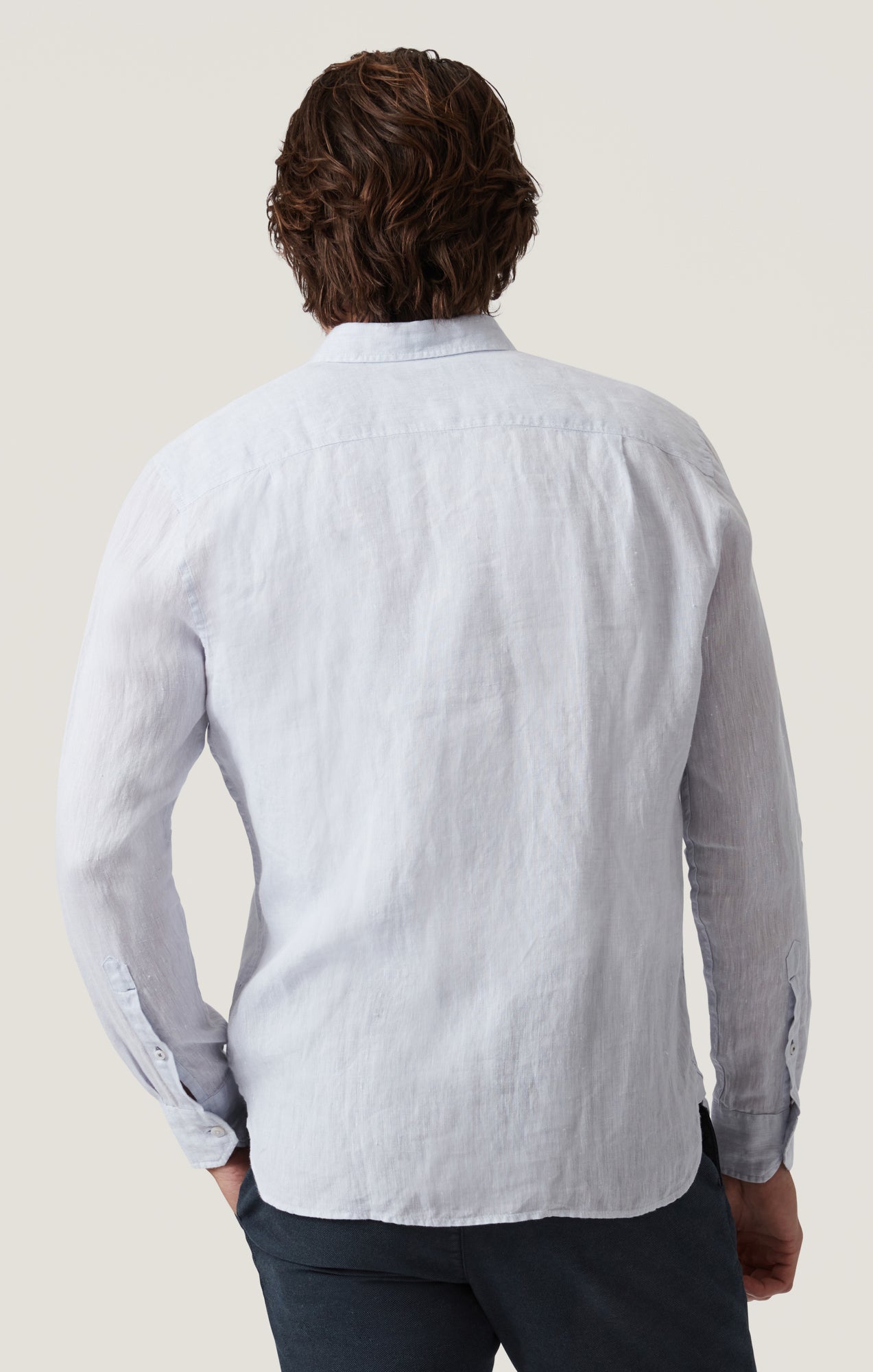 Linen Chambray Shirt in Chalk