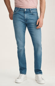 Cool Tapered Leg Jeans In Ocean Brushed Organic Ultra