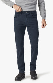 Cool Tapered Leg Pants in Navy Brushed Twill